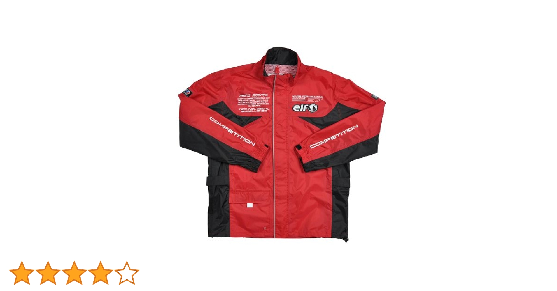 elf moto sports エルフ　バイクジャケットレーシングジャケット赤 Amazon.co.jp: エルフ(ELF) バイク用レインスーツ セパレート RD